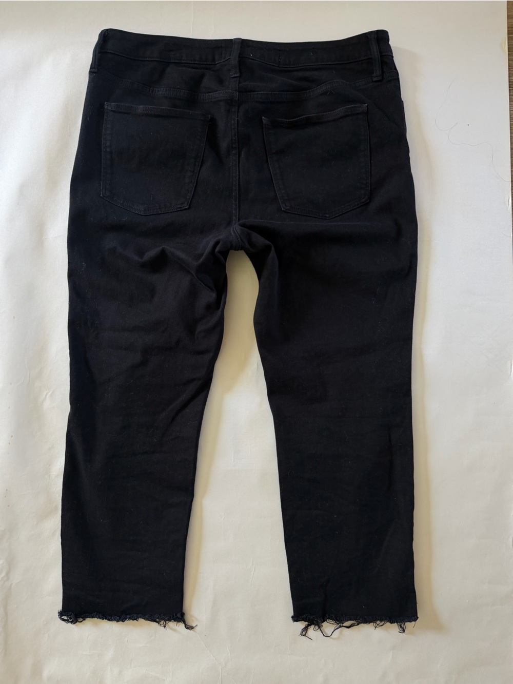 Women’s Black Raw-Hem Skinny Jeans: 14s - Picture 4 of 5